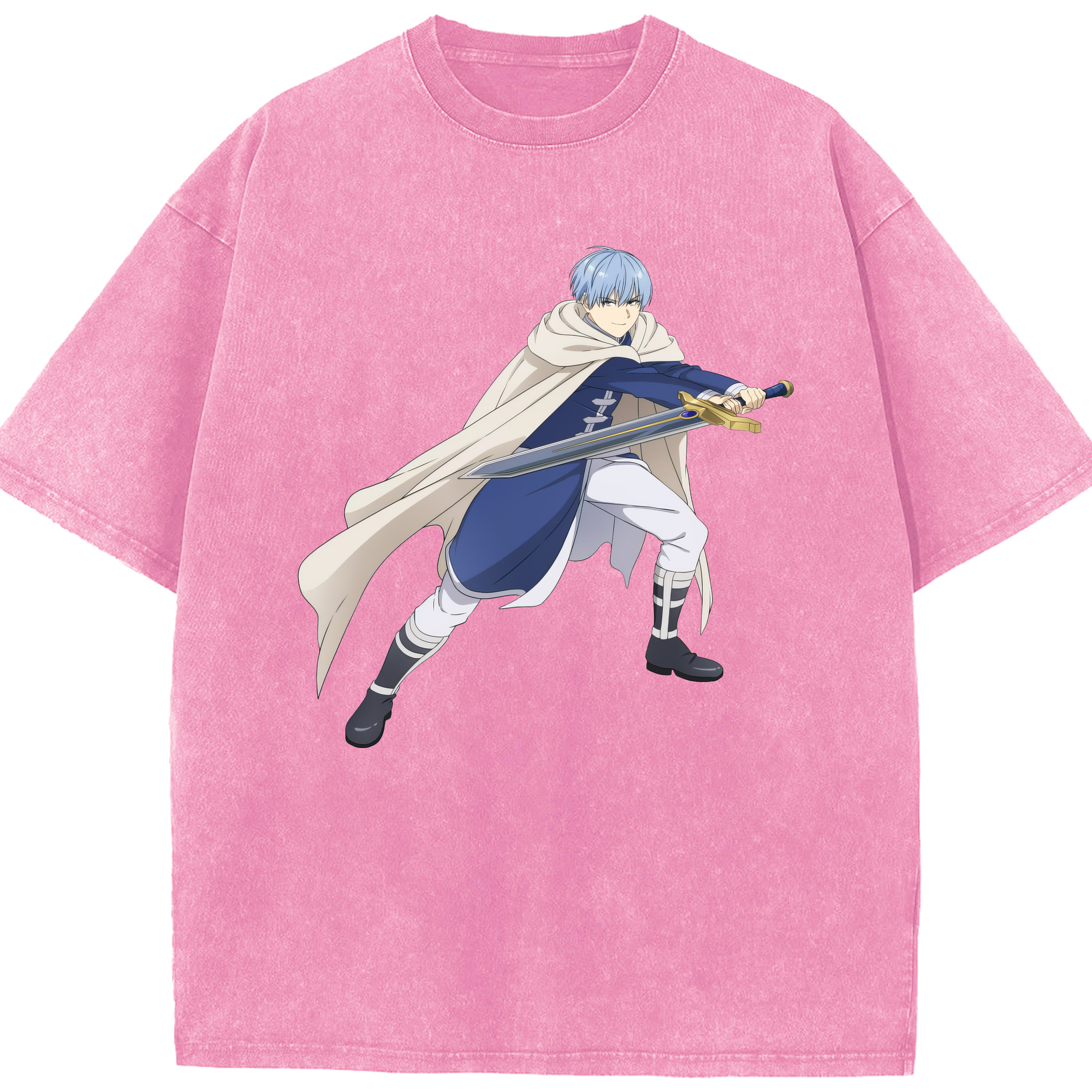 （画像用） 葬送のフリーレン Frieren 綿100% ヴィンテージ風 半袖Tシャツ（フロントプリント）
